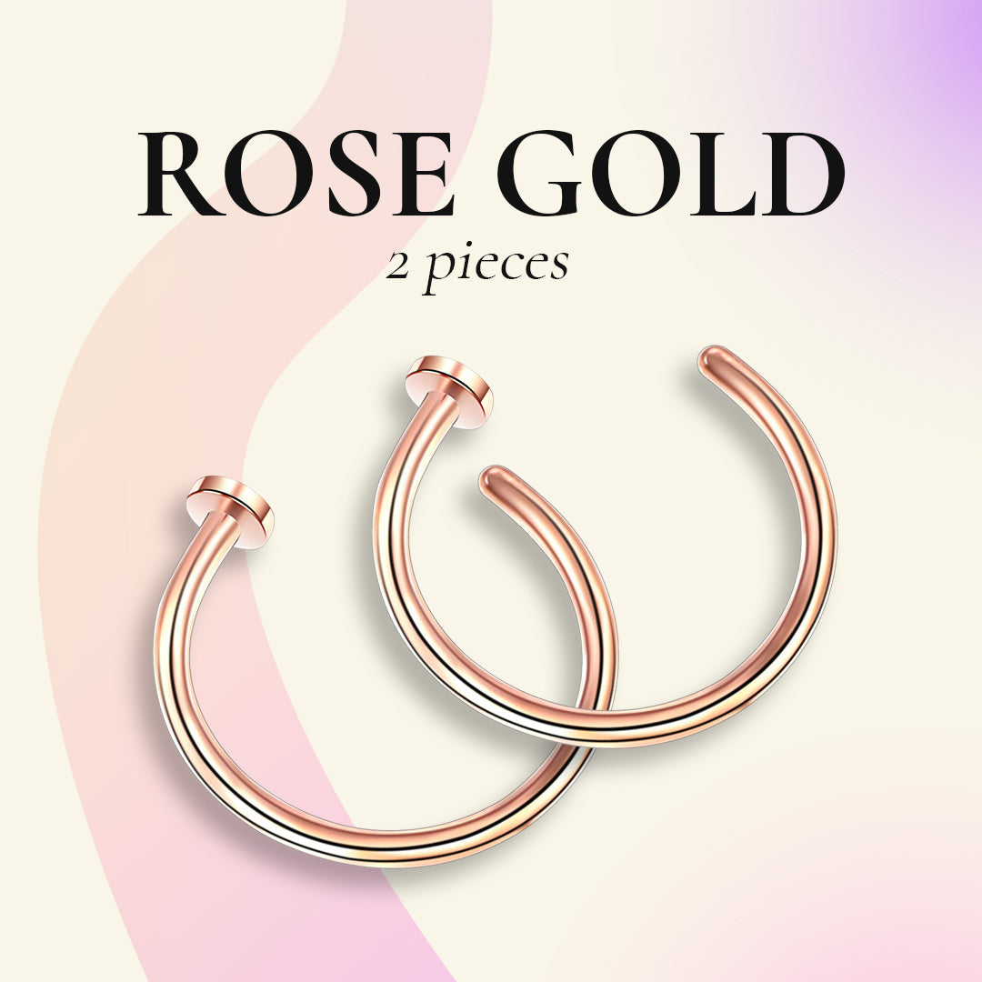 U Shaped Fake Nose Ring Hoop