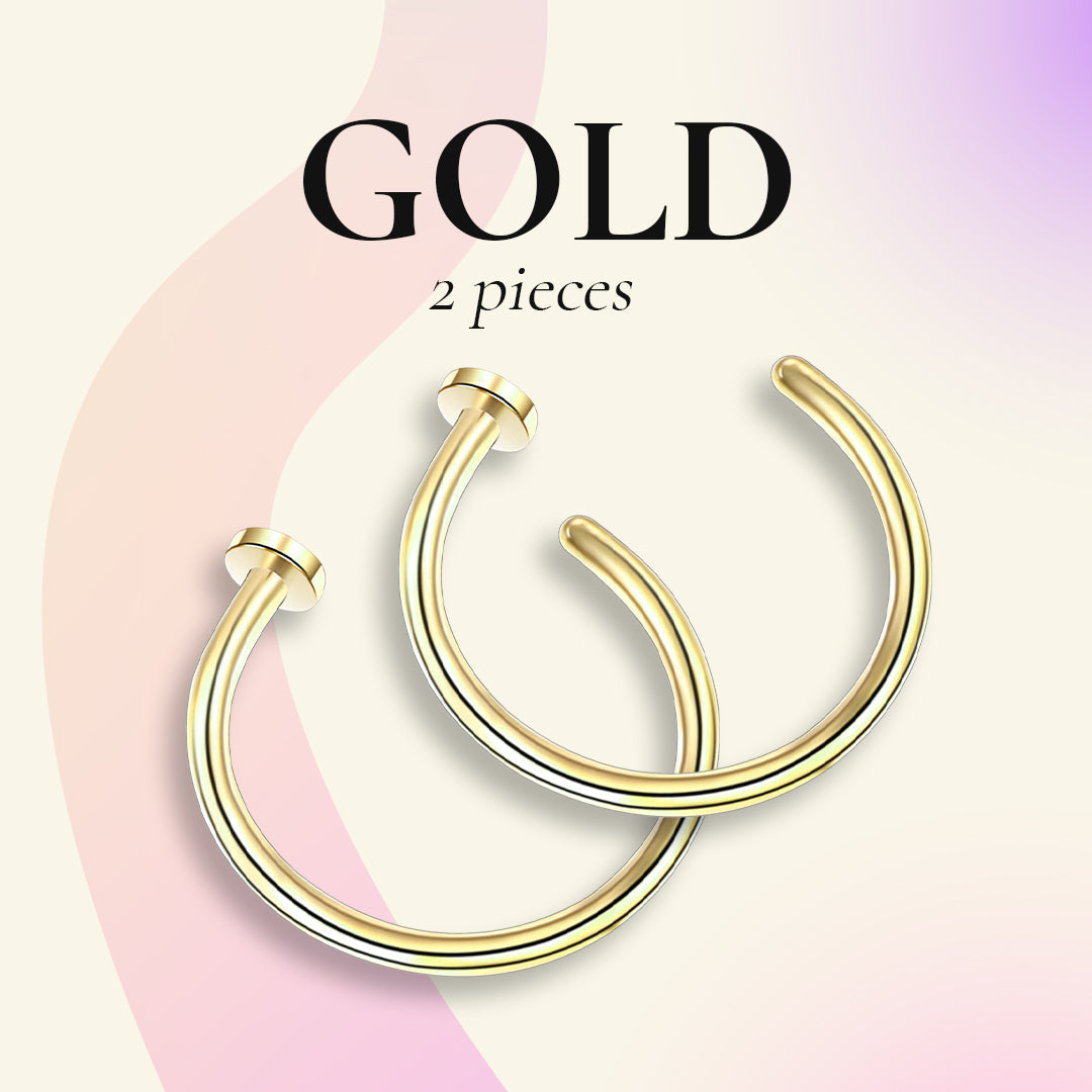 U Shaped Fake Nose Ring Hoop