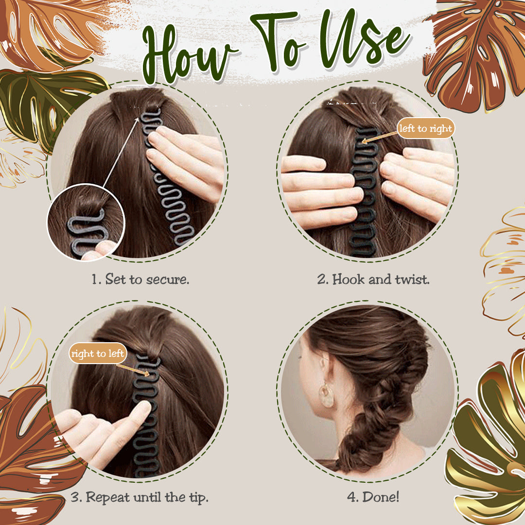 Easy Twisty Braids Hairstyling Tool