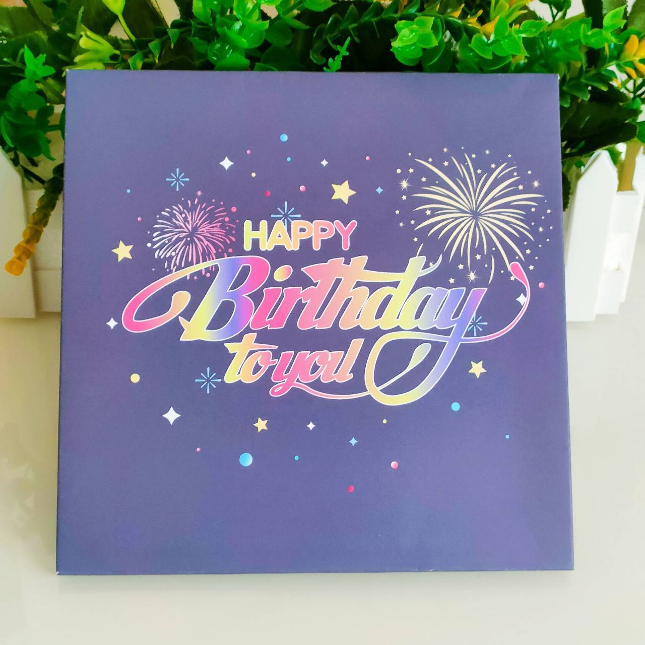 LIGHTS & SOUND Pop up Happy Birthday Cardπ