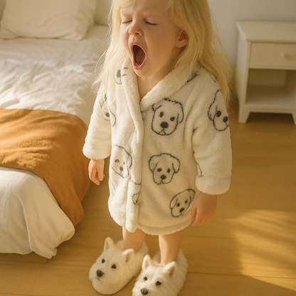 🟣Super Realistic Dog Plush Slippers — Feel Like Walking with Your Dog Every Step