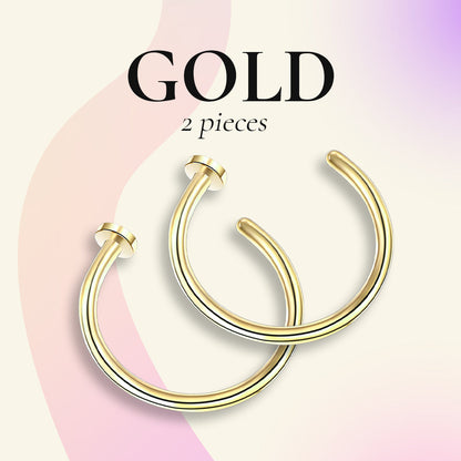 U Shaped Fake Nose Ring Hoop