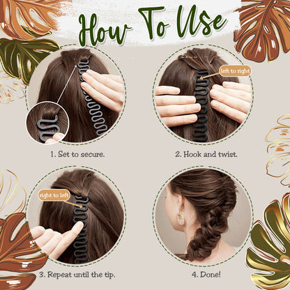 Easy Twisty Braids Hairstyling Tool