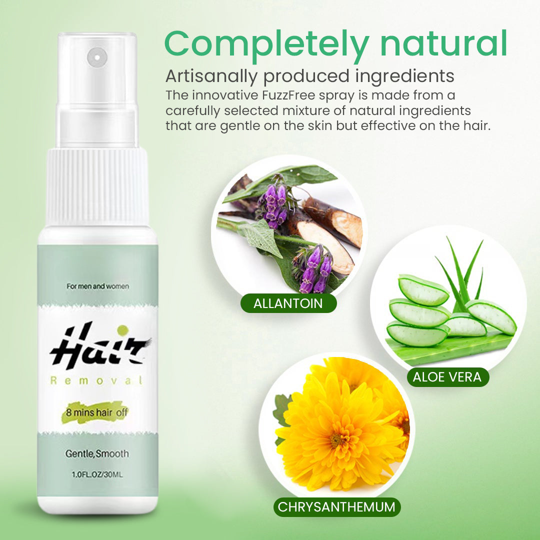 Natural Permanent Hair Removal Spray | Get rid of unwanted hair – Just spray and wipe off!