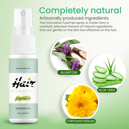 Natural Permanent Hair Removal Spray | Get rid of unwanted hair – Just spray and wipe off!
