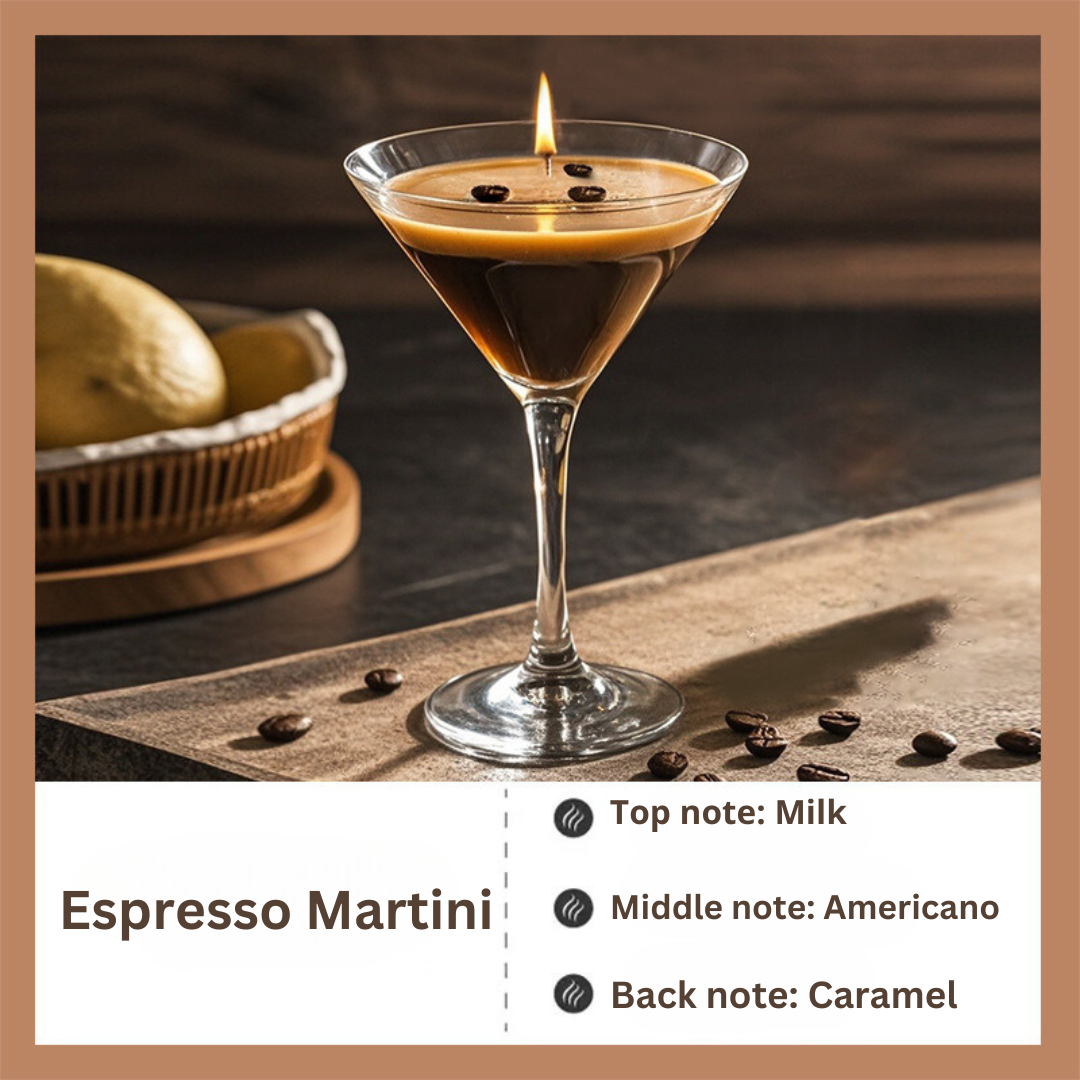 🔥LAST DAY 50% OFF🔥🕯️☕Martini & Coffee Essence Candle-More than 40 HRS!!!