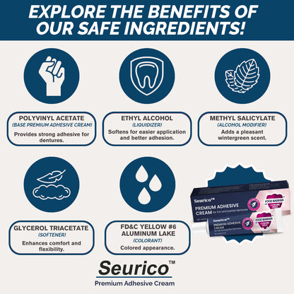 ✨[Official Brand Store] 😁Seurico™ Premium Adhesive Cream🦷 (✨BUY 3 GET 2 FREE🎁)